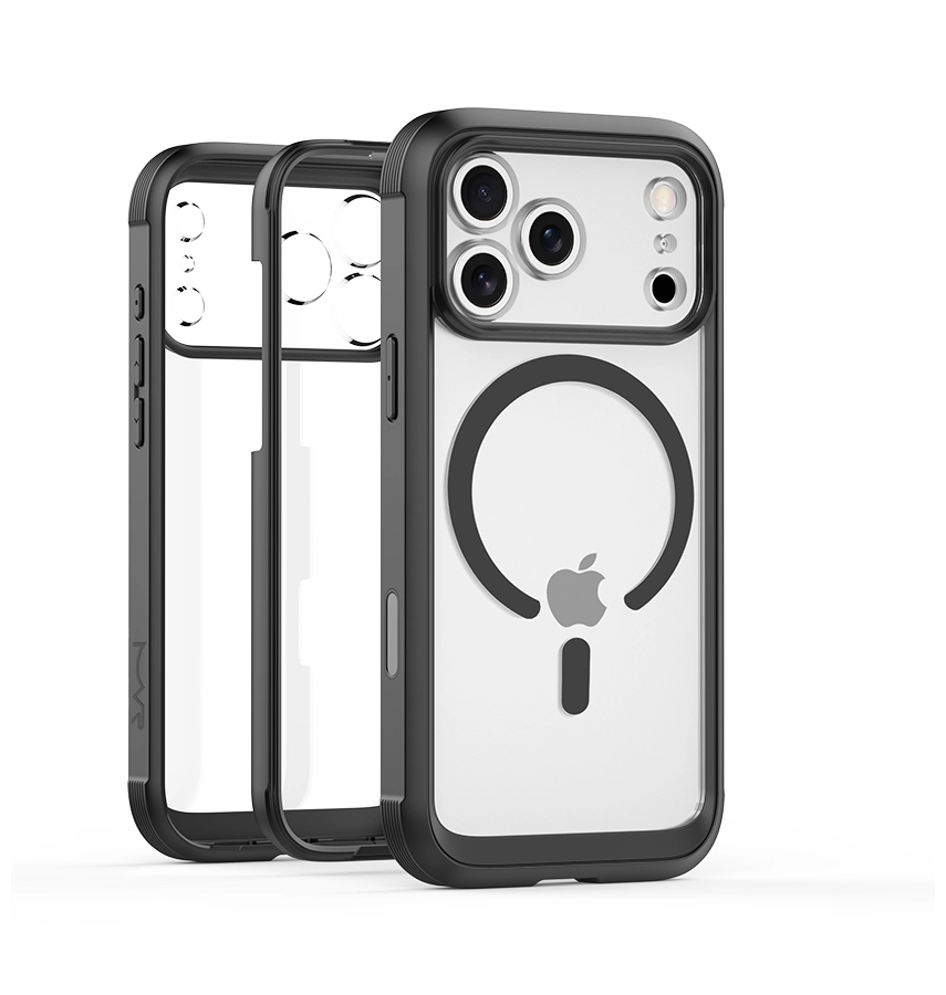iPhone 17 Robust 360 Case – Black | MVR Full-Body Protection, Built-In Screen Guard, Shockproof Design