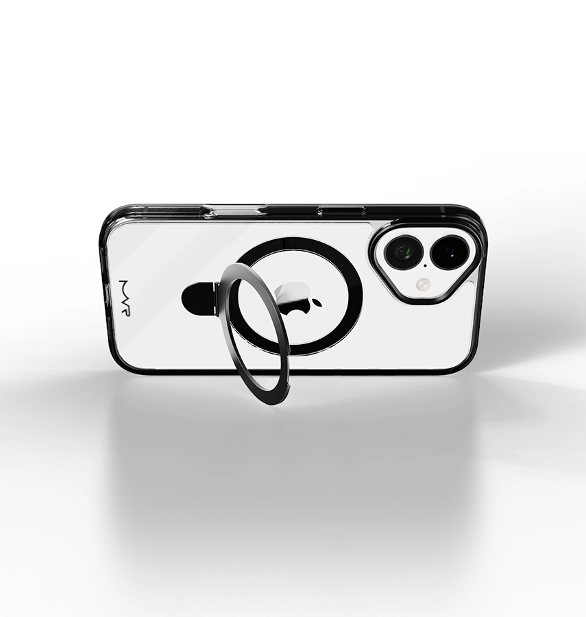 iPhone 17 Air Stellar Stand Case – Smokey Black | MVR Kickstand Function, Slim Protection, MagSafe Compatible