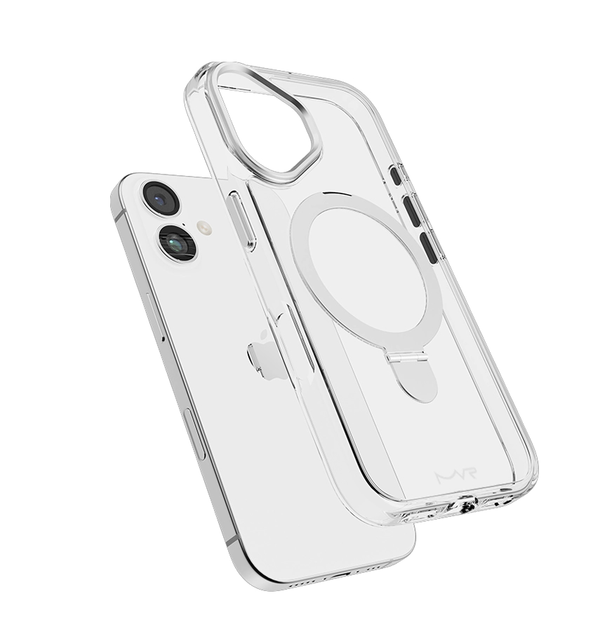 iPhone 17 Air Stellar Stand Case – Silver | MVR Kickstand Function, Slim Protection, MagSafe Compatible