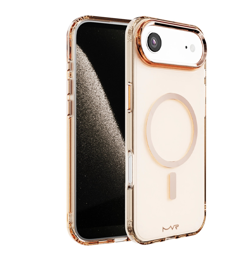 iPhone 17 Air Impact IMD Case – Rose Gold | MVR Durable IMD Design, Scratch Resistant, Lightweight Protection