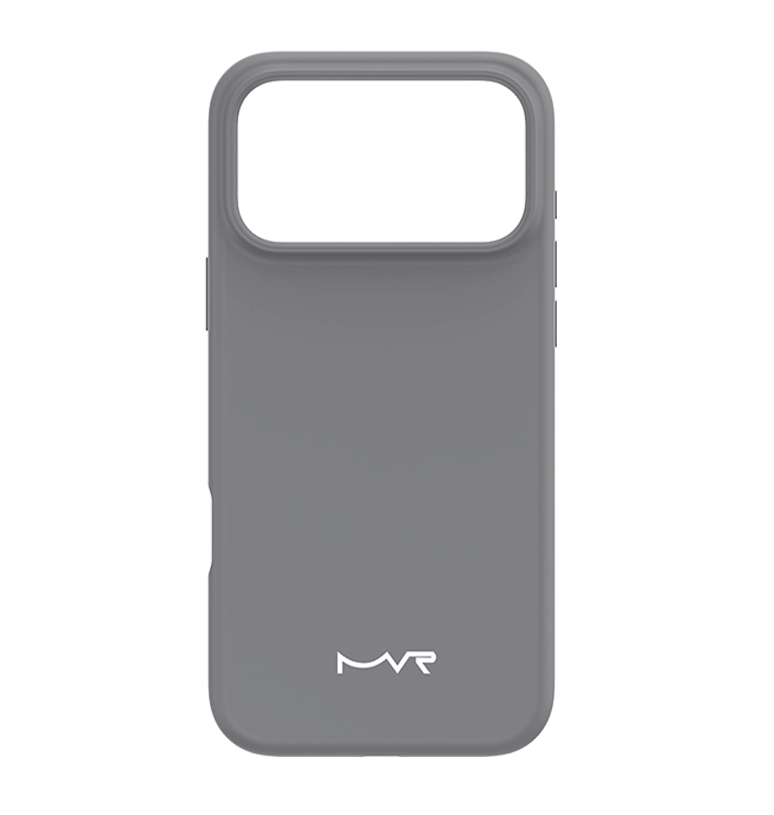 iPhone 17 Pro Max Liquid Silicone Cover – Grey | MVR Soft-Touch Protection, Lightweight, Stylish Finish