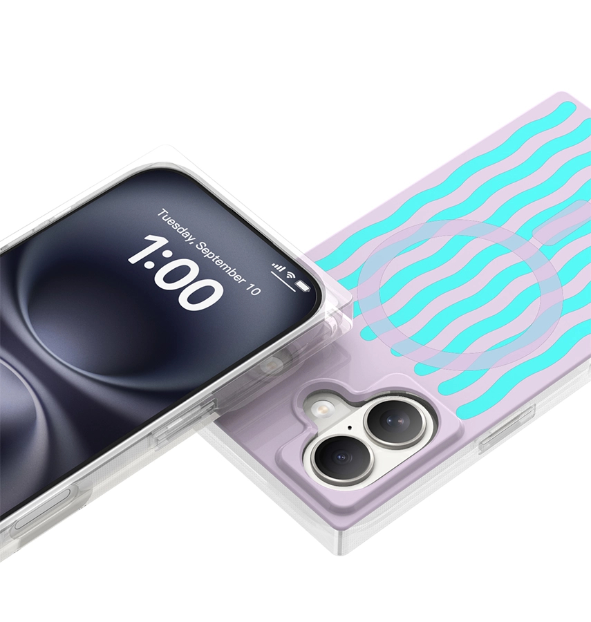 iPhone 17 BoxedIn Case – Lilac Lava | MVR with Swirling Lavender Design & Military-Grade Protection - Image 2