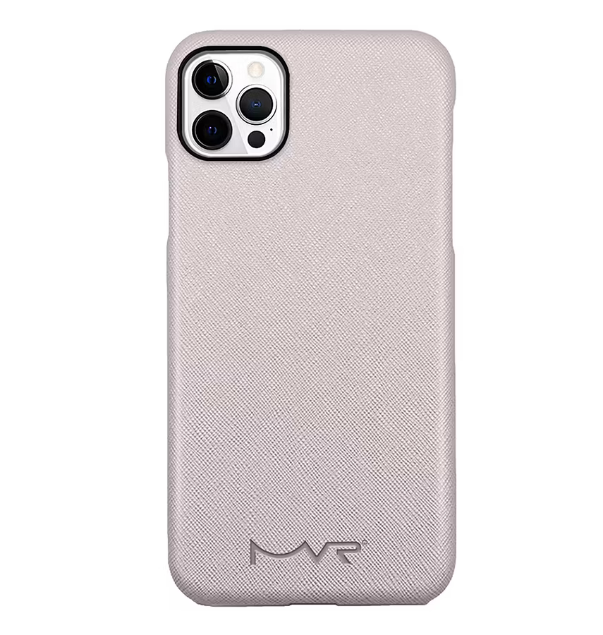 iPhone XR Case – Rose Gold | MVR Saffiano Leather Series, Refined Textured Protection