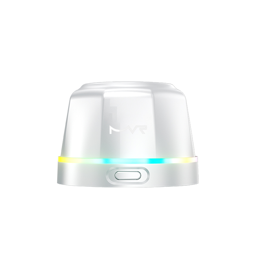 MVR Blaze Mag Speaker – White | Magnetic Portable Bluetooth Speaker, Powerful Sound, Compact Design, Wireless & Travel-Friendly