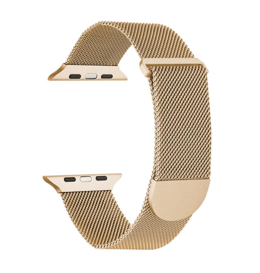 Apple Watch 42/44/45mm Milanese loop metal band, gold, sophisticated and stylish fit