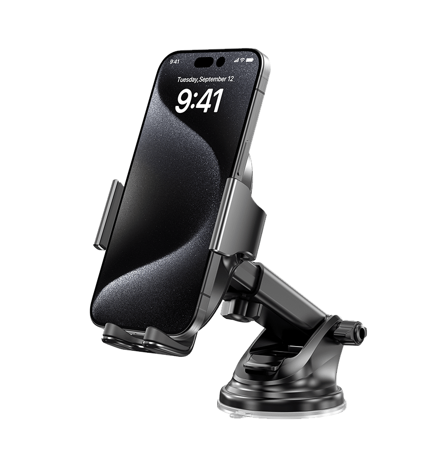 MVR T10 Universal Car Phone Mount - Black | Side Press Mount with Strong Grip - Image 5