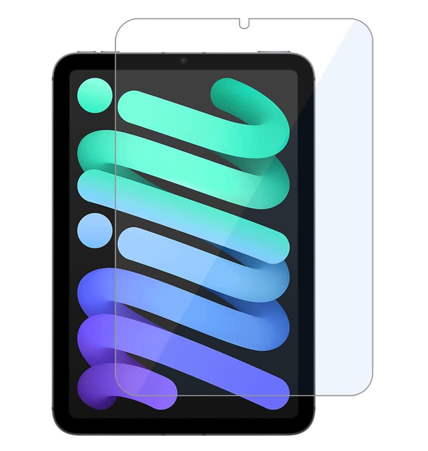 Clear tempered glass screen protector for iPad Mini 6, smooth and durable protection