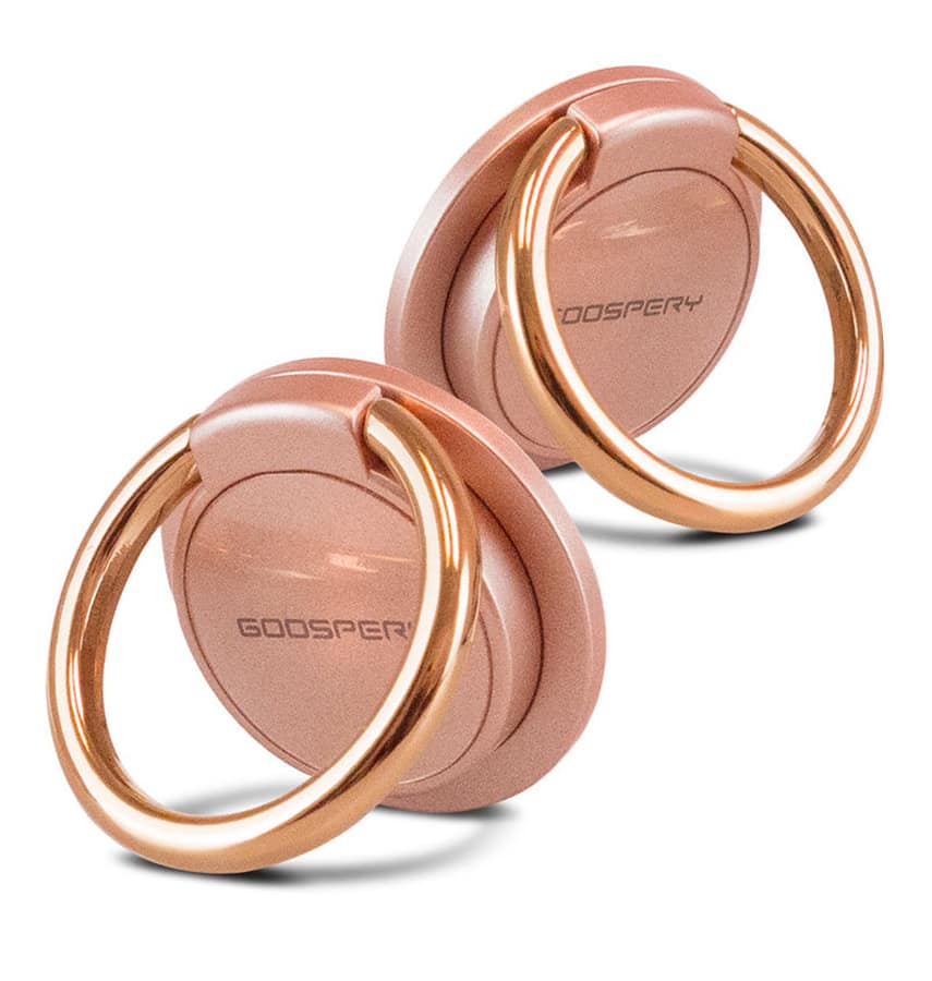 Rose gold Mercury pop socket ring for secure grip and added style on your phone.