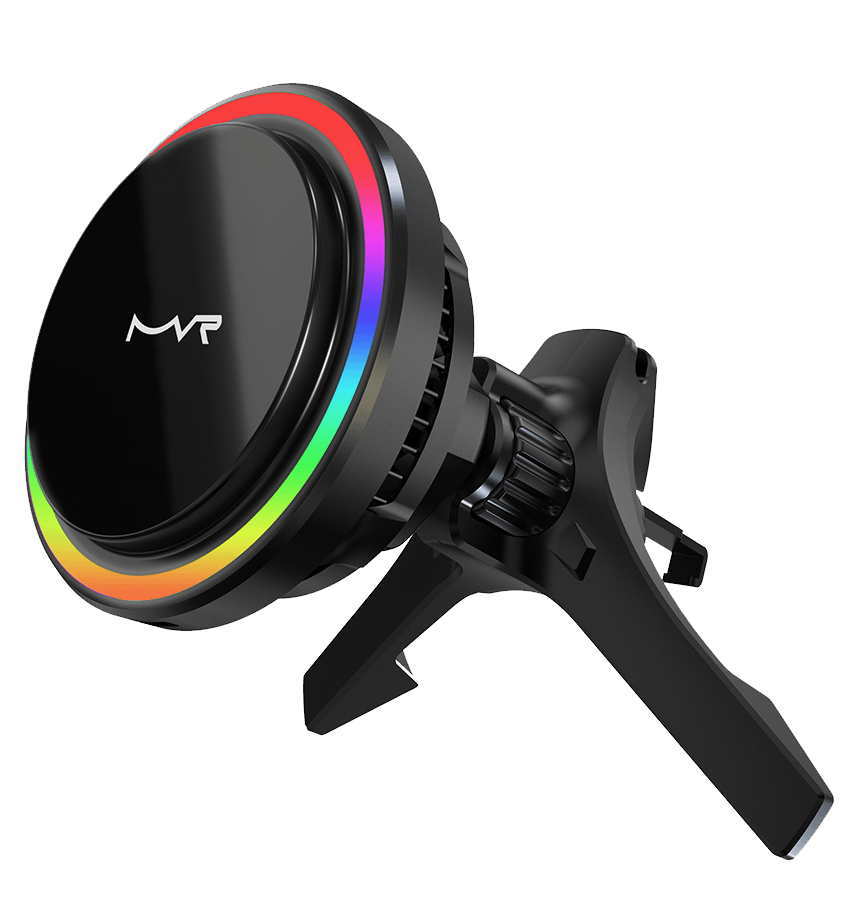 Black T1 15W MVR MagSafe In-Car Phone Charging Holder