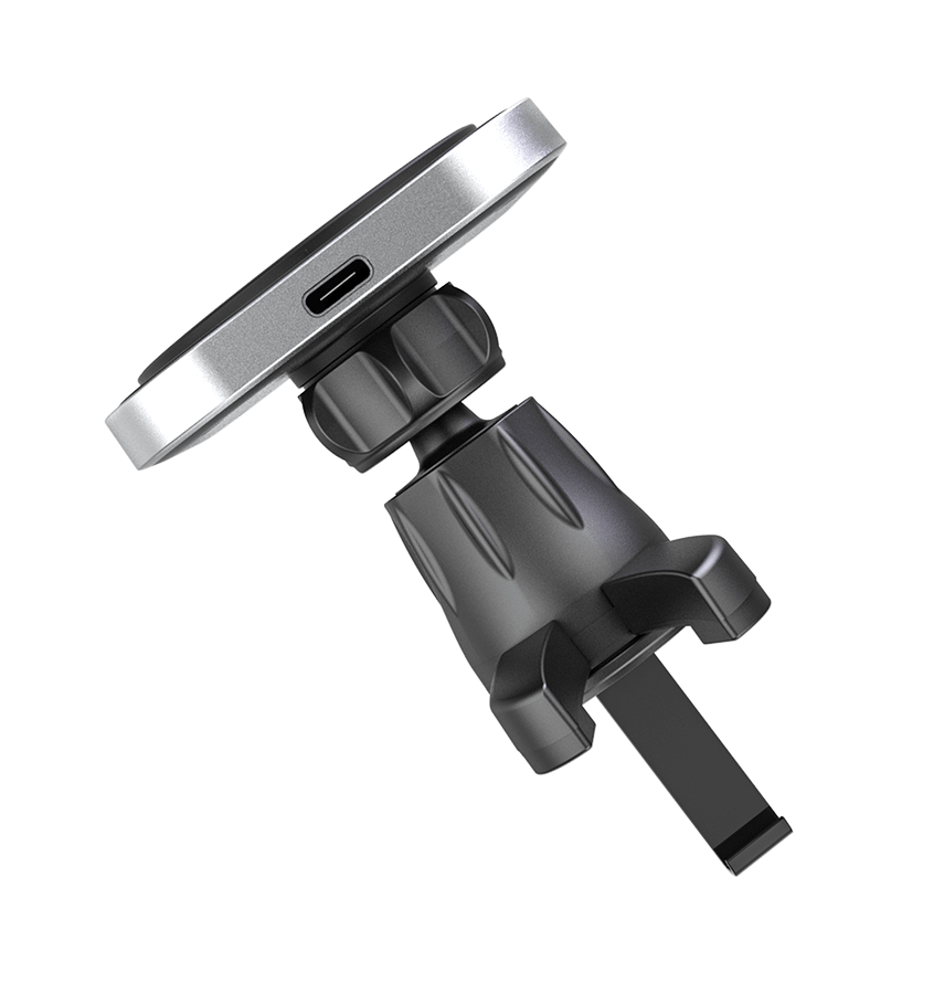 MVR T3 Car Phone Holder - Dual – Tone White | Magsafe 15W Fast Wireless Charging - Image 7