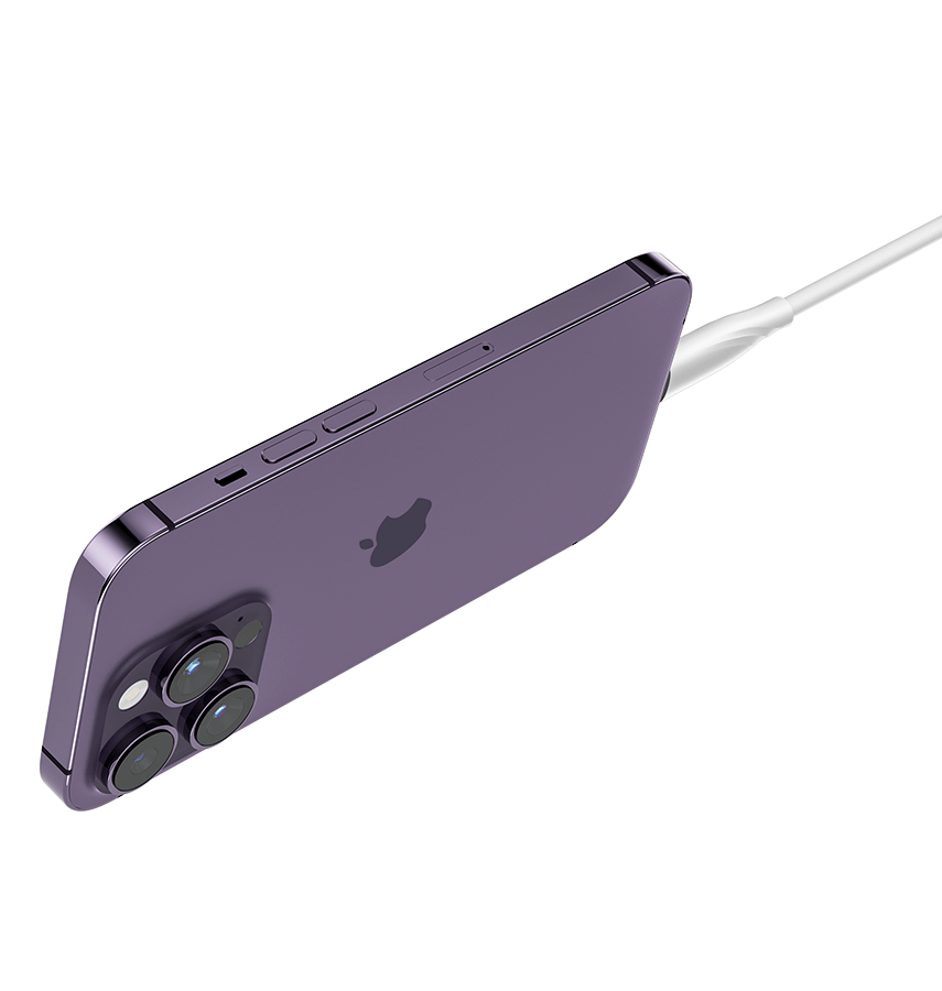 MVR Lightning Cable - White |20W, 1m Type C, 2.4A Fast Charging - Image 9