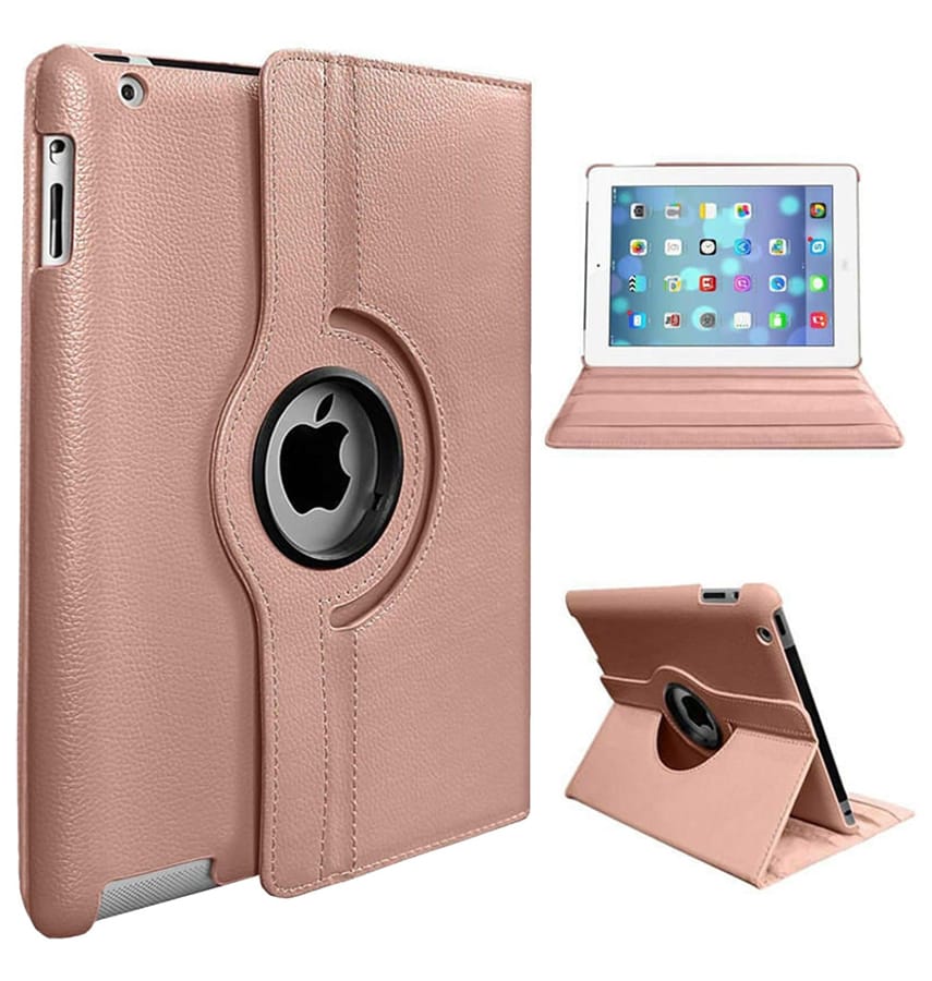 Rose Gold 360° rotating case for iPad Air 4/Pro 11, versatile and stylish protection