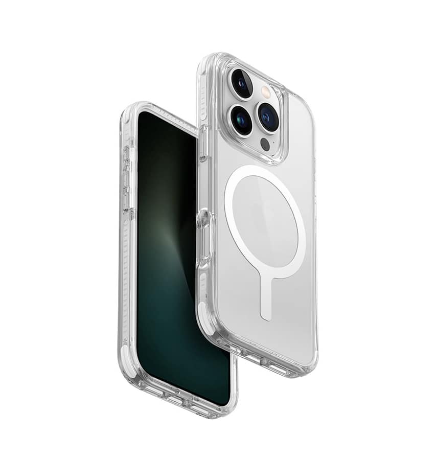 Clear 22mm Hard W/MagSafe Back Cover for iPhone 16 Pro, slim and tough