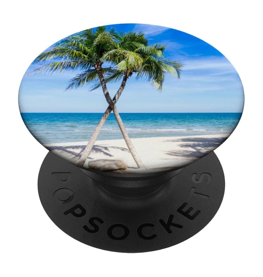 Beach Trip design PopGrip for a comfy grip and fun look for your phone