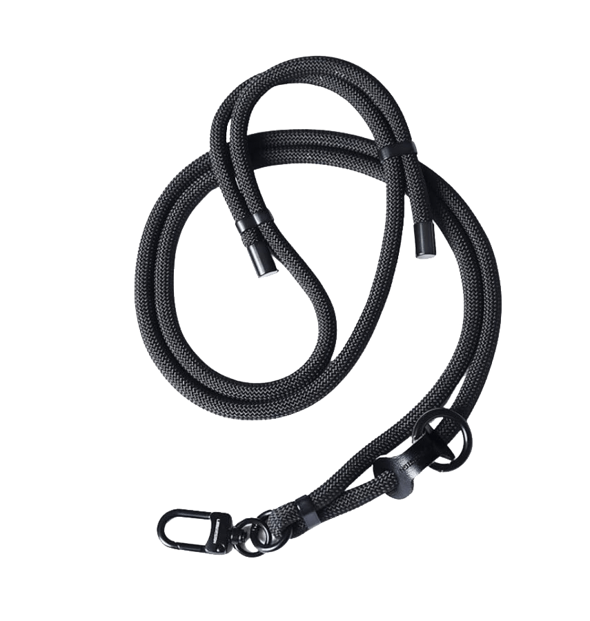 Black Universal Detachable Phone Accessory Lanyard/Strap