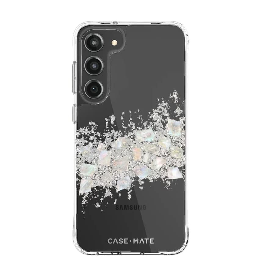 SAMSUNG S23 CASE-MATE KARAT PEARL COVER ANTIMICROBIAL CLEAR