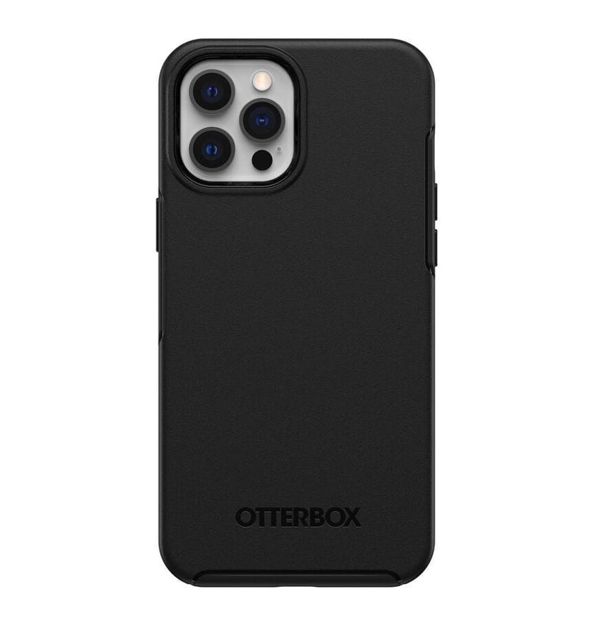 iPhone 12 Pro Max Case – Black | OtterBox Symmetry Series, Soft Touch Protective Cover