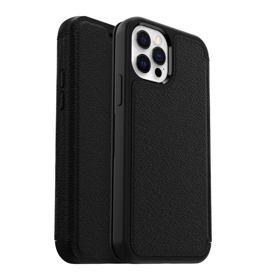 iPhone 12/12 Pro Case – Shadow | OtterBox Strada Series, Soft Touch Protective Cover