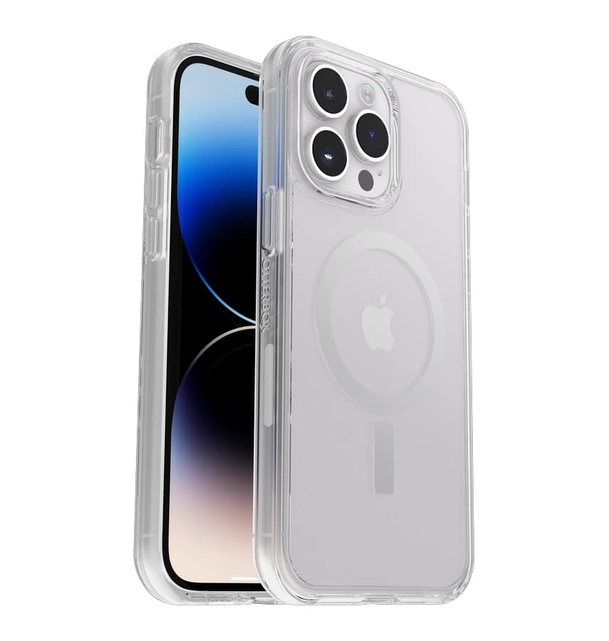 iPhone 14 Pro Max – Clear | OtterBox Symmetry Plus Series, Soft Touch Protective Cover