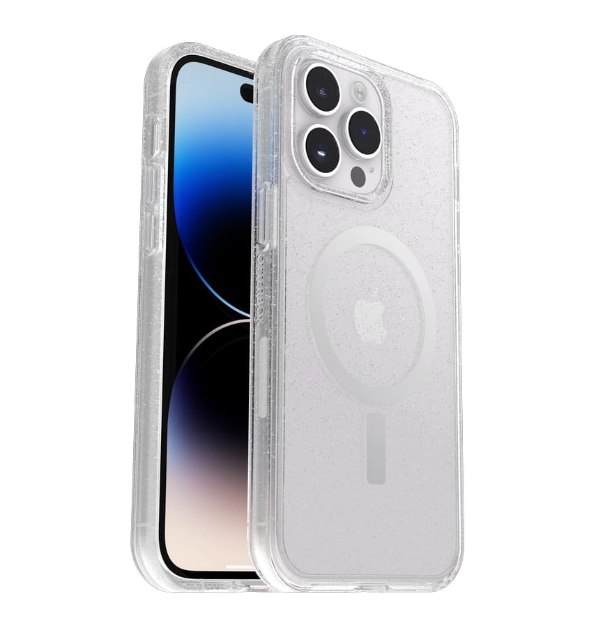 iPhone 14 Pro Max – Stardust | OtterBox Symmetry Plus Series, Soft Touch Protective Cover