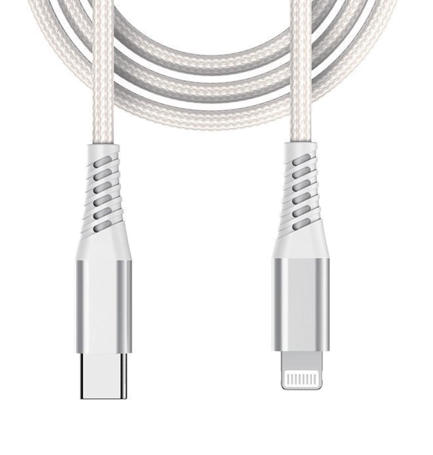 BEETLE 3M TYPE C TO LIGHTNING CHARGING CABLE WHITE M-1