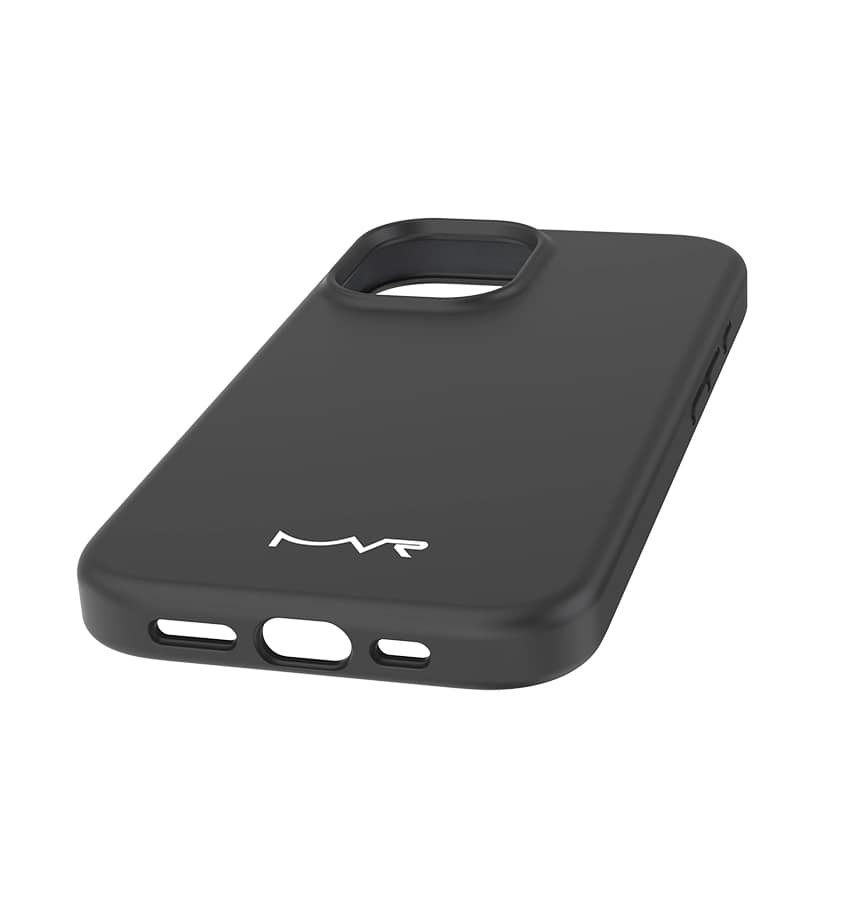 iPhone 17 Liquid Silicone Case – Black | MVR Micro-Fiber Lining, Soft-Touch Matte Finish