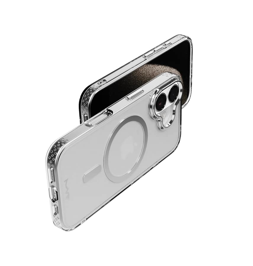 iPhone 17 Impact IMD Case – Silver | MVR Glossy Finish, Lightweight Protection, Anti-Fingerprint