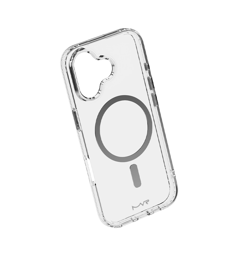 iPhone 17 Impact IMD Case – Silver | MVR Glossy Finish, Lightweight Protection, Anti-Fingerprint