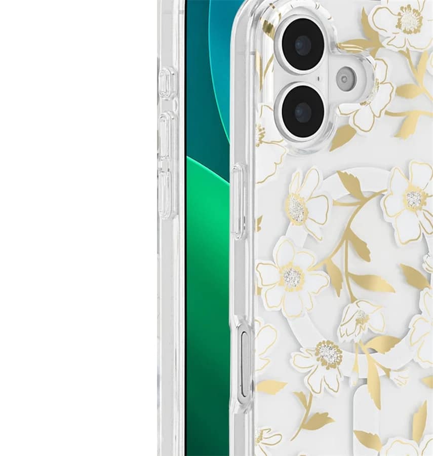 iPhone 17 MagSafe Case – Sunshine | Kate Spade Signature Floral Print, Protective Bumper, Wireless Charging