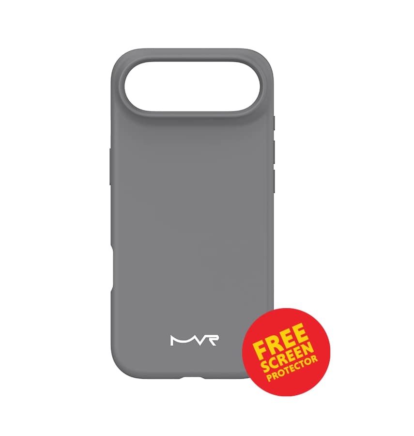 iPhone 17 Air Liquid Silicone Case – Grey | MVR Soft-Touch Finish, Anti-Slip Grip, Premium Protection