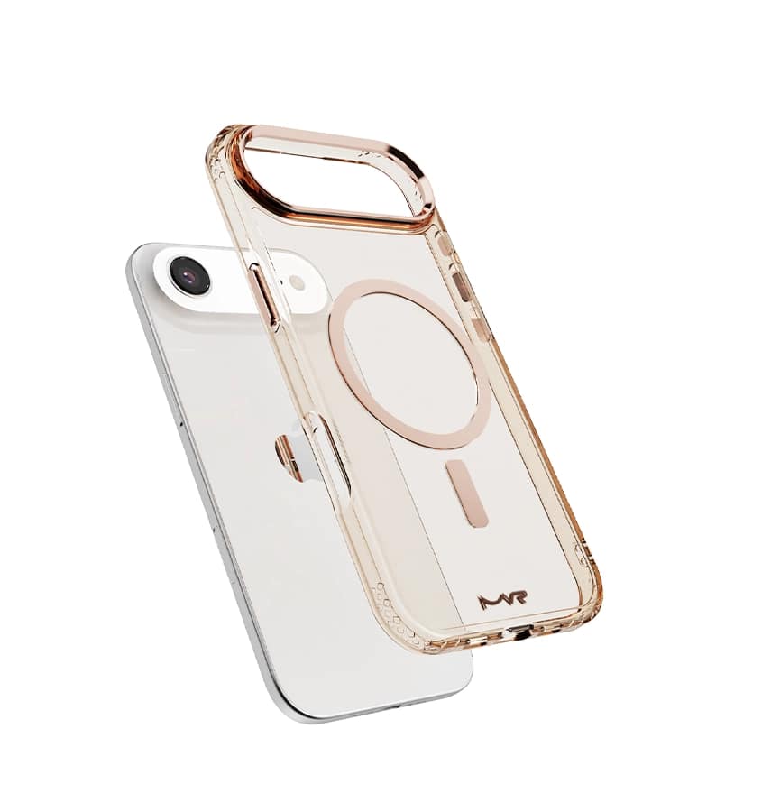 iPhone 17 Air Impact IMD Case – Rose Gold | MVR Durable IMD Design, Scratch Resistant, Lightweight Protection