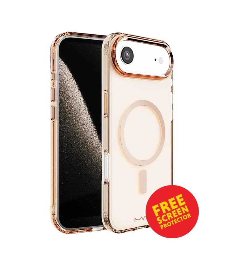 iPhone 17 Air Impact IMD Case – Rose Gold | MVR Durable IMD Design, Scratch Resistant, Lightweight Protection