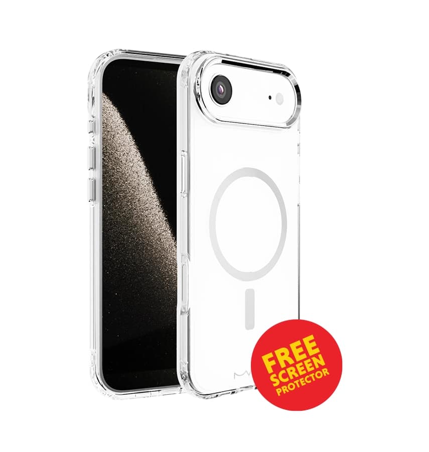 iPhone 17 Air Impact IMD Case – Silver | MVR Durable IMD Design, Scratch Resistant, Lightweight Protection