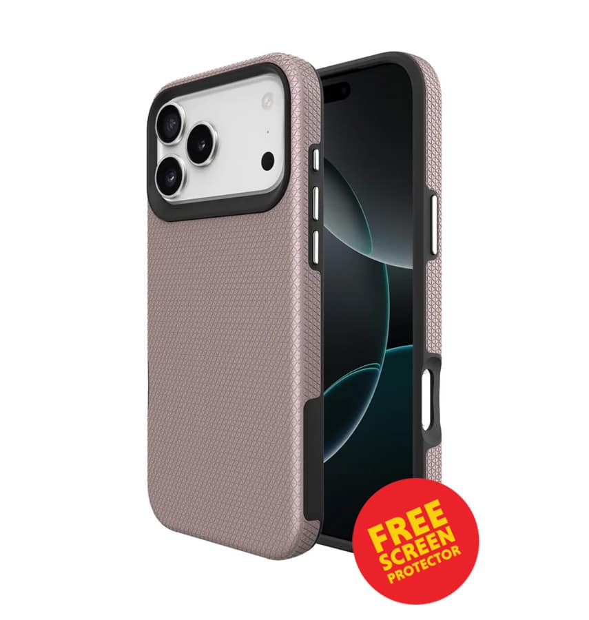 iPhone 17 Pro Triangle MagSafe Case – Rose Gold | Stylish Geometric Design, Slim Fit, Magnetic Charging Ready