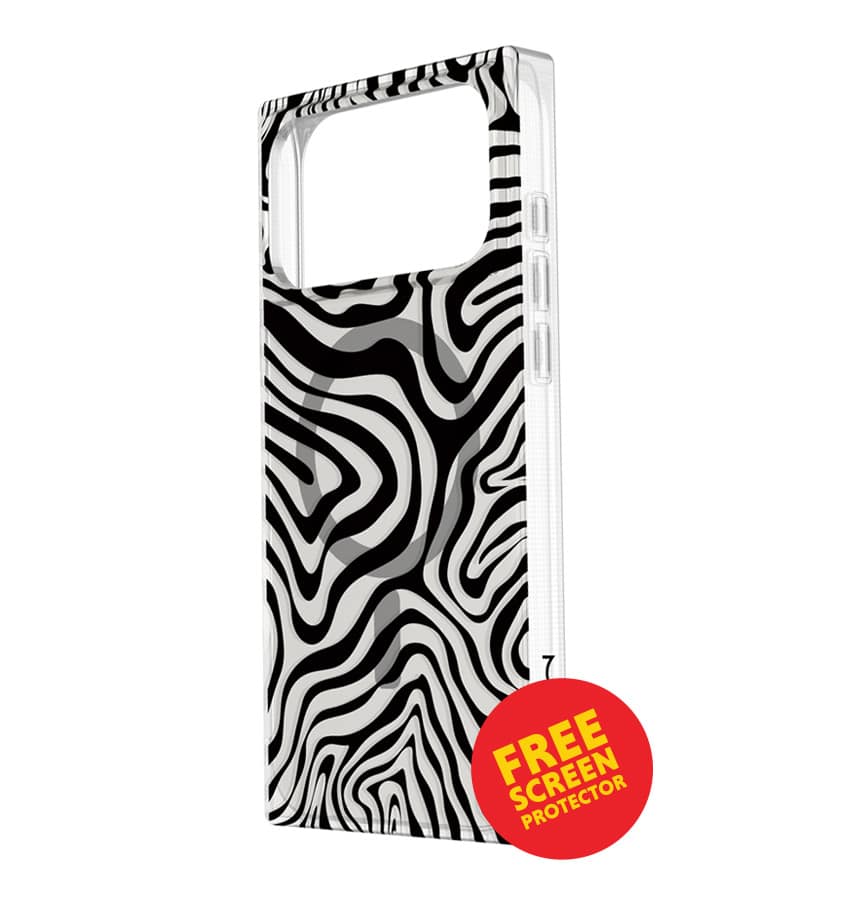 iPhone 17 Pro Blox Case – Mono Swirl | MVR Slim Protective Cover, Modern Design, MagSafe Compatible