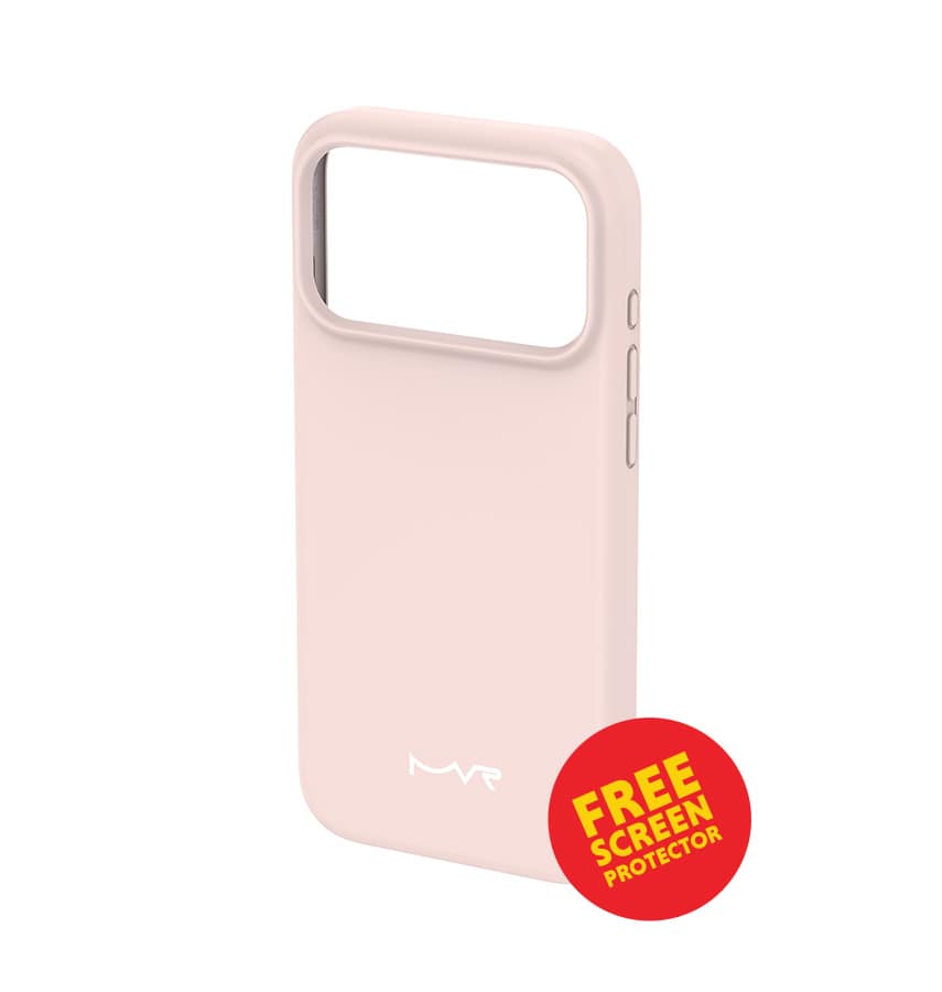 iPhone 17 Pro Max Case – Blush | MVR  Liquid Silicone Soft-Touch Finish, Anti-Slip Grip, Premium Protection