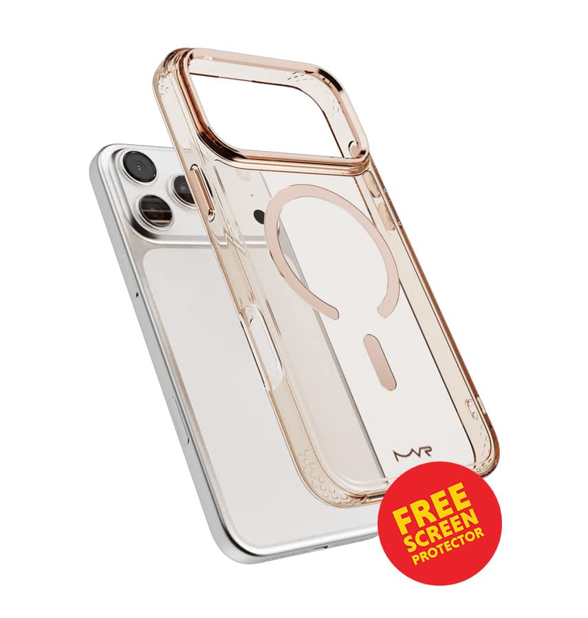 iPhone 17 Pro Max Impact IMD Case – Rose Gold | MVR Durable IMD Design, Scratch Resistant, Lightweight Protection