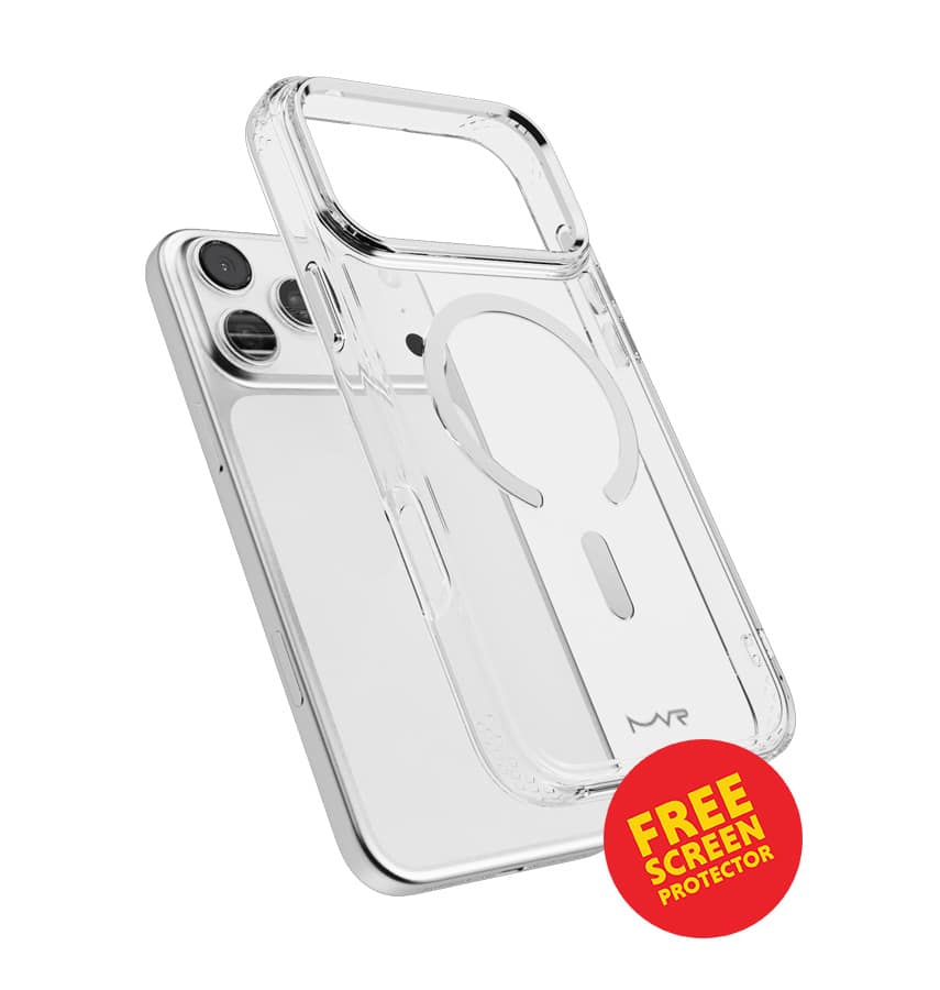 iPhone 17 Pro Max Impact IMD Case – Silver | MVR Durable IMD Design, Scratch Resistant, Lightweight Protection