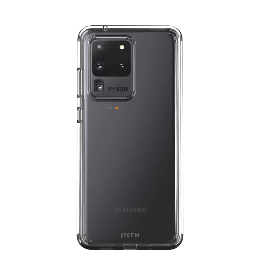 Samsung S20 Ultra Case – Crystal Clear | EFM Aspen D3O Armour Series Slim, Transparent & Durable Protection