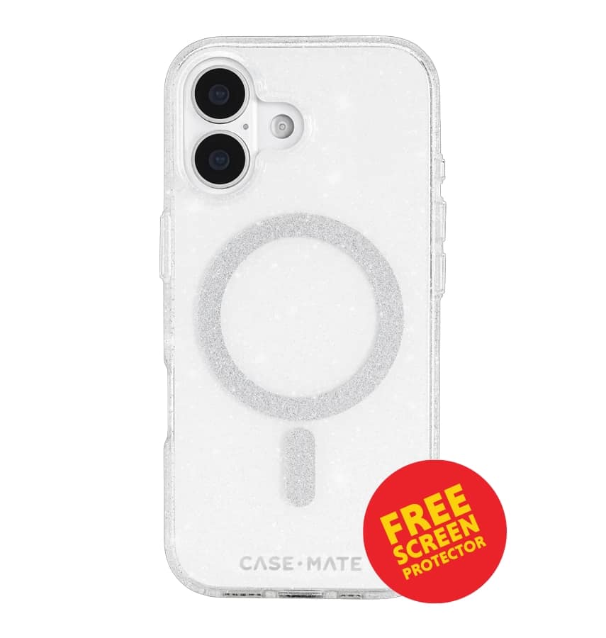 iPhone 17 Twinkle MagSafe Case – Silver | Case-Mate Stylish Protective Cover with Slim, Durable & Drop Protection