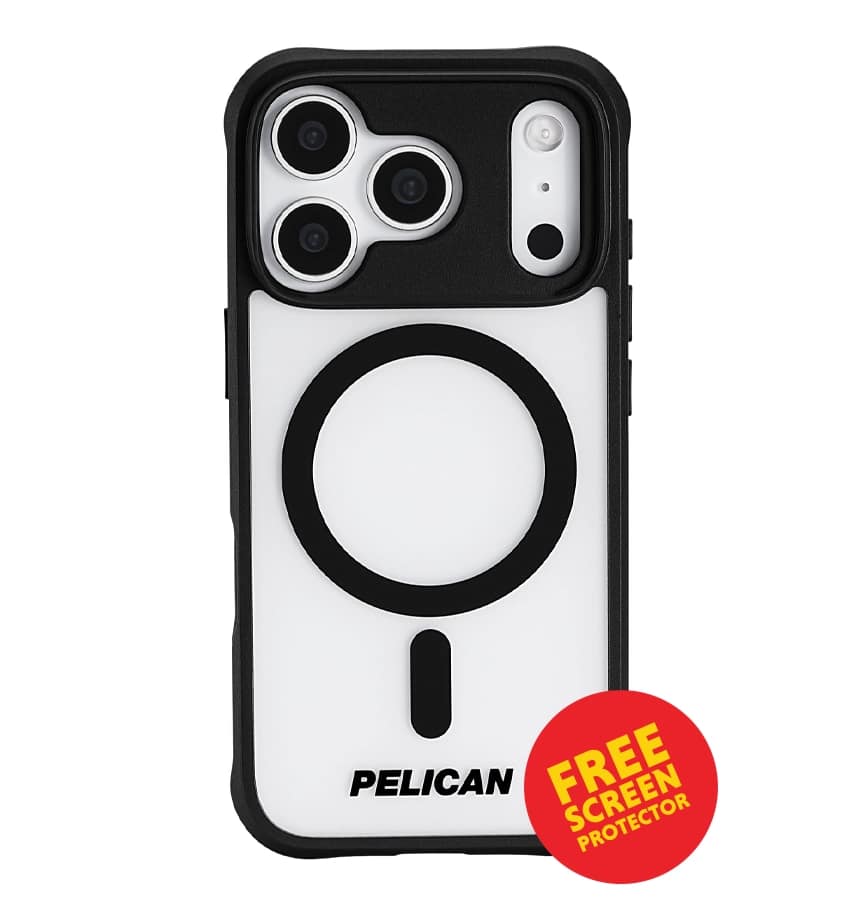 iPhone 17 Pro Case – Clear/Black Frosted | Pelican Ranger MagSafe Cover with Rugged Drop Protection & Stylish Finish