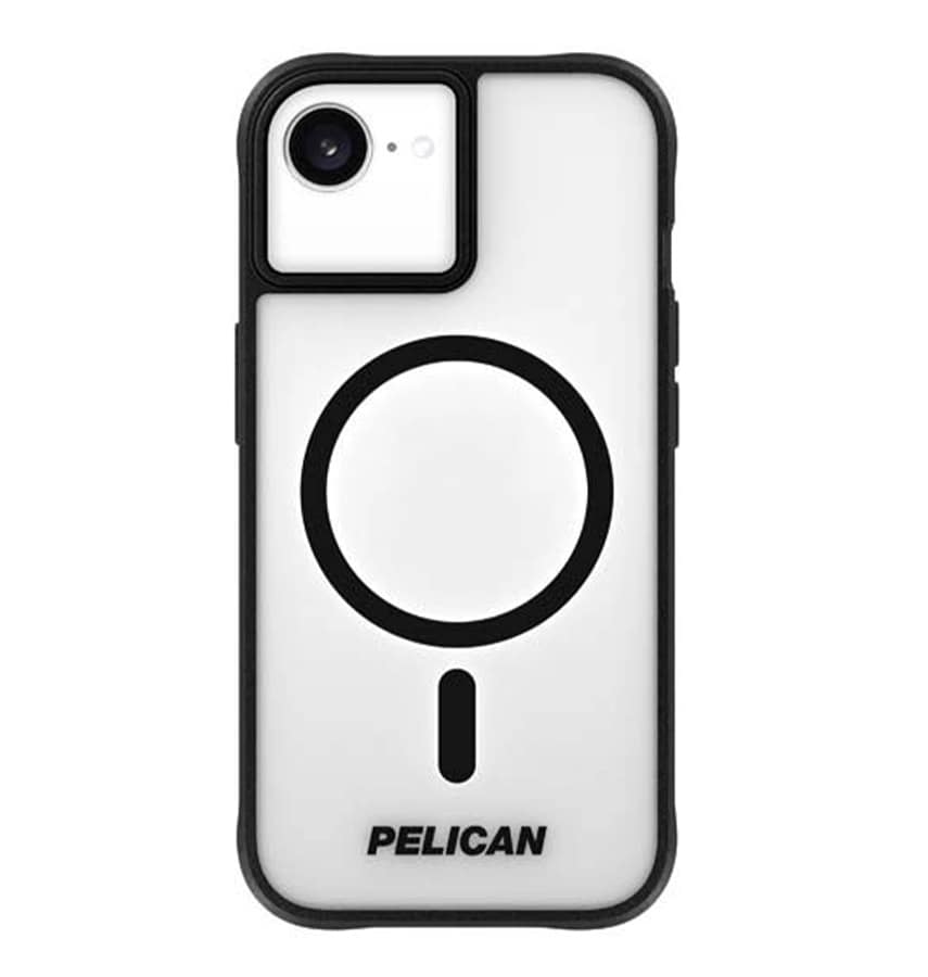 iPhone 16E/15/14/13 Case – Clear/Black Frosted | Pelican Ranger MagSafe Cover with Rugged Drop Protection & Sleek Design