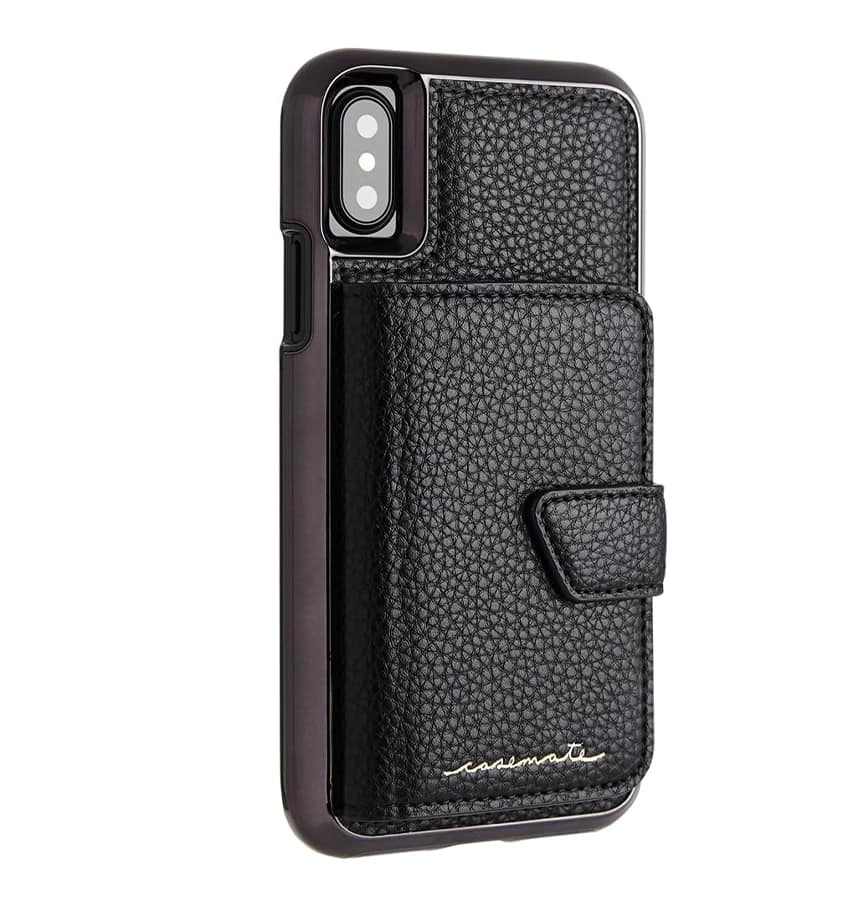 iPhone X Case – Black | Case-Mate Compact Mirror Cover with Sleek Finish & Built-In Mirror