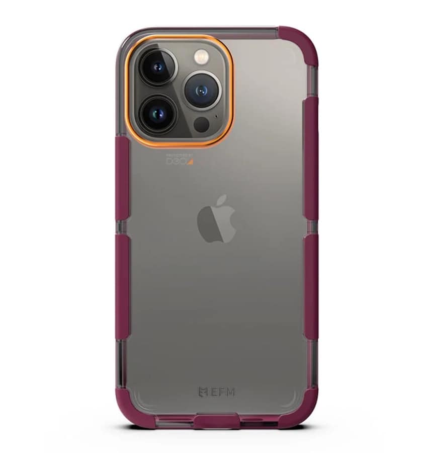 iPhone 13 Pro Max Case – Red Velvet | EFM Cayman D3O Armour 5G Signal Cover with Advanced Impact Protection