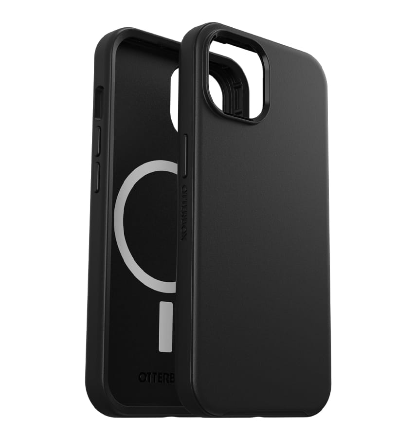 iPhone 14 Case – Black | OtterBox Symmetry Plus Cover with MagSafe Compatibility & Sleek Protection