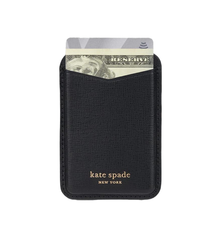 Kate Spade Magnetic Card Holder MagSafe – Black | Stylish & Durable Holder with Secure Magnetic Attachment