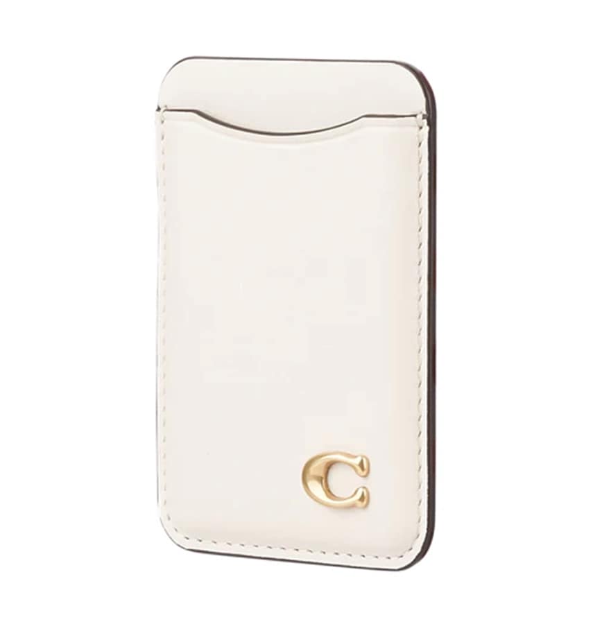 Coach MagSafe Card Holder – Chalk | Stylish Magnetic iPhone Card Holder for Everyday Use
