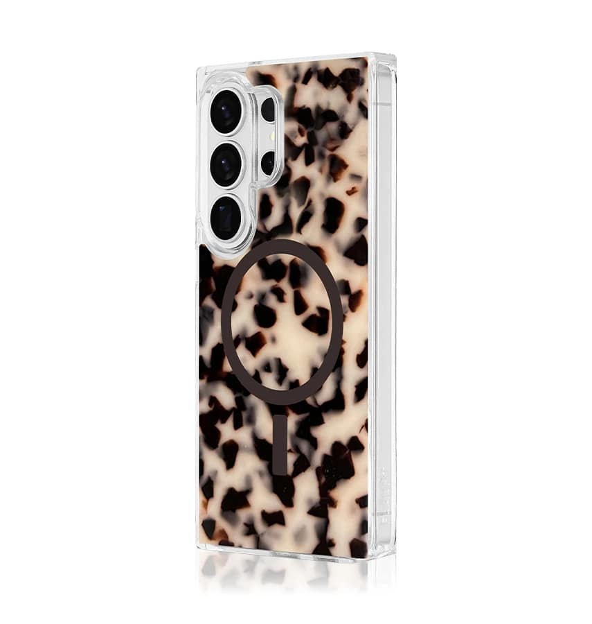 Samsung S26 Ultra Case – Flaunt Square Blonde | W/Magnet Tortoise Shell Cover with Durable Design - Image 3