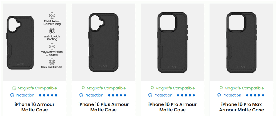 Matte Finish Shockproof Case