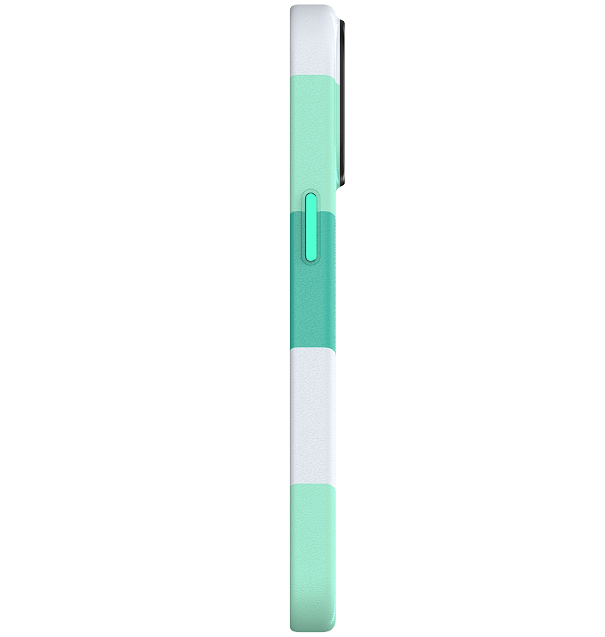 Stripe Vibe Case With MagSafe - Mint Green - Right
